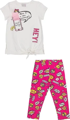 CONJUNTO BLUSA C/ CALÇA ROSA