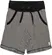 BERMUDA MOLETOM LISTRADO PRETO MASCULINO