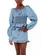 CONJUNTO BLUSA LASTEX E SHORT SAIA JEANS LULUZINHA 040770124