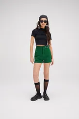 SHORT SARJA COLOR COM CINTO FESHION ZÍPER FRENTE BOLSOS DIMY SHO83965