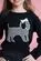 BLUSA TRICOT BORDADO CACHORRO PIED DE POULE PITUCHINHUS 27109