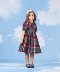 VESTIDO MANGA BUFANTE VINHO PRECOCE MVT4667