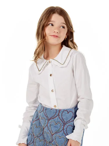 SHORT SAIA BORDADO CORAÇÃO BRILHO LULUZINHO 020602124