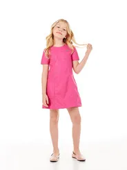 VESTIDO TUBINHO COURINO ZÍPER COSTAS LULUZINHA 090770124