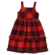 VESTIDO FLANELADO BABADO ALÇA VERMELHO PRECOCE M2VT4724