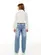 CALÇA JEANS WIDE LEG COM BOLSINHA POCHETE LAÇO BOLSOS DESFIADA LULUZINHA 020571124