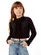 TWIN CASACO BORDADO CRISTAIS CORDÃO BLUSA CROPPED SEM MANGA LULUZINHA 040793124