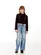 TWIN CASACO BORDADO CRISTAIS CORDÃO BLUSA CROPPED SEM MANGA LULUZINHA 040793124
