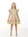 VESTIDO RODADO BABADOS BORDAS DECORADAS MANGAS BABADINHOS LULUZINHA 090797124