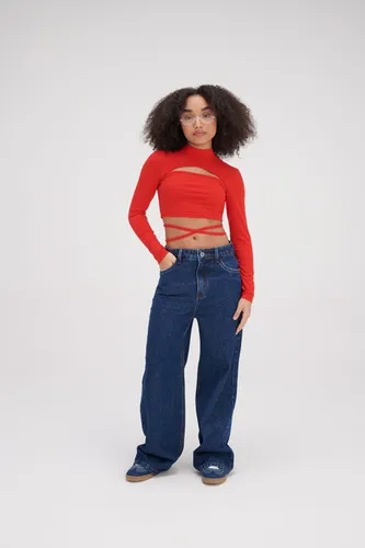 BLUSA ML DOIS EM UM COM AMARRAÇÃO DIMY BLU83863