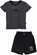CONJUNTO T-SHIRT/SHORT MASCULINO  PRETO