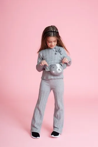 CALÇA TRICOT RETA PONTO RENDADO CÓS ELÁSTICO PITUCHINHUS 27131