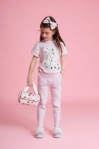 CALÇA JOGGING TRICOT TRANÇAS BOLSOS CÓS ELÁSTICO PITUCHINHUS 27116