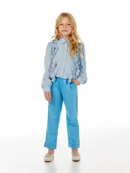 CAMISA ARRUMADA BABADINHO BOTÕES FRENTE LULUZINHA 060790124
