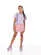 CONJUNTO BLUSA CROPPED ESTAMPA SHORT MIX CORES CÓS ELÁSTICO MYLU 041664124