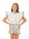 CONJUNTO BLUSA LAÇO MANGA PLISSADA E SHORT ESTAMPA SOFISTIDADO LULUZINHA 040805124