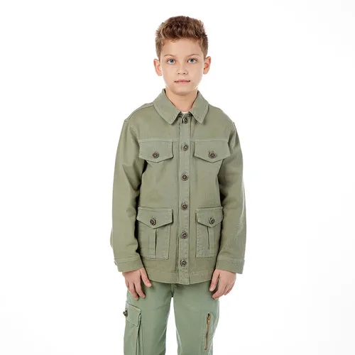 CASACO SARJA BOTÕES FASHION OLIVER 190369124