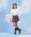 CONJUNTO CAMISA GOLA FRU-FRU SAIA PRECOCE LCJ4761