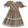 VESTIDO BABADINHO XADREZ MANGA BUFANTE COM AMARRAÇÃO PRECOCE M2VT4729