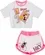 CONJUNTO BLUSA C/ SHORT SPORT DAY ROSA NEON