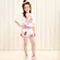 CONJUNTO BLUSA C/ SHORT SPORT DAY ROSA NEON