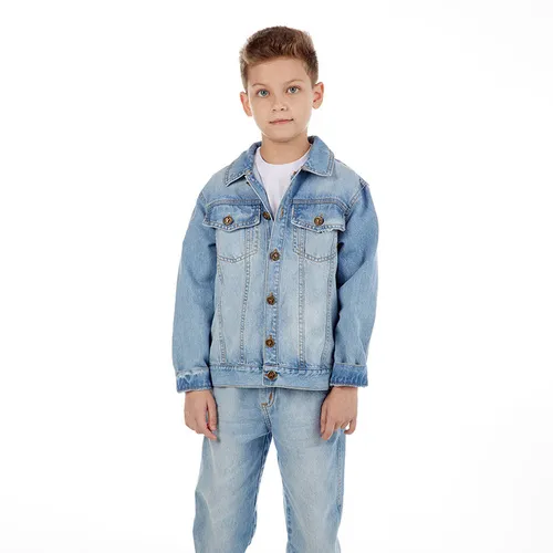 JAQUETA JEANS BOTÕES BOLSOS OLIVER 190358124