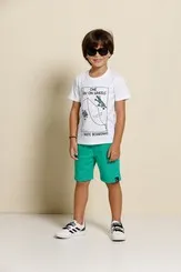 CONJUNTO CAMISETA MOLETINHO SKATER E SHORT BANANA DANGER 52221