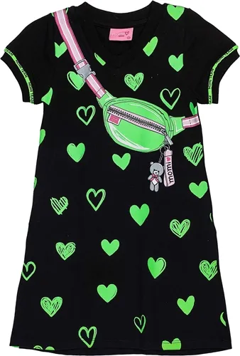 T-DRESS CORAÇÕES NEON