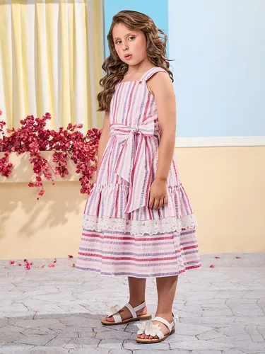 VESTIDO LISTRAS ANIME N4265