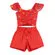 CONJUNTO BLUSA FRANZIDA COM LASTEX ESTAMPA ARVORES PRECOCE LCJ5020