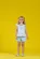 CONJUNTO BLUSA LAÇO DE AMARRAR COM SHORT LISTRADA PRECOCE MCJ4929