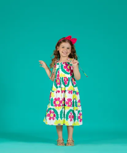VESTIDO BABADINHO LASTEX COSTAS PRECOCE M2VT5007