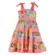 VESTIDO RECORTES ALÇAS AMARRAÇÃO PRECOCE M2VT5006
