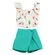 CONJUNTO BLUSA COM BABADO E SHORT SAIA PRECOCE LCJ5024
