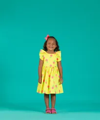 VESTIDO DECOTE COSTAS BABADINHO PRECOCE MVT4951