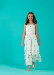 VESTIDO DECOTE COSTAS E AMARRAÇÃO PRECOCE LVT5039