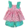CONJUNTO BLUSA ALÇA BABADO COM SHORT PRECOCE MCJ4937