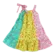 VESTIDO RECORTES ESTAMPA CHUVA DE FLORES PRECOCE MVT4958