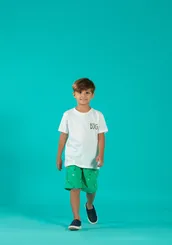 CONJUNTO BLUSA COM BERMUDA TRICOLINE PRECOCE MCO5081