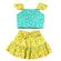 CONJUNTO BLUSA BOTÂO COSTAS COM SAIA AMARRAÇÃO PRECOCE LCJ5029