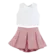 CONJUNTO BLUSA DECOTE NAS COSTAS COM SHORT SAIA PRECOCE M2CJ4986