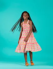 VESTIDO DECOTE COSTAS COM ALÇAS CRUZADAS PRECOCE LVT5033