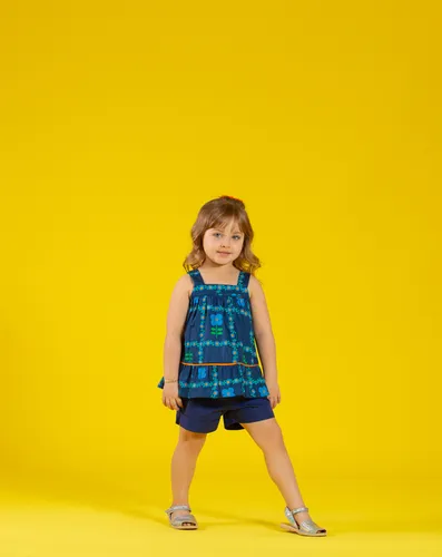 CONJUNTO BLUSA DETALHE COSTAS COM SHORT PRECOCE M2CJ4980
