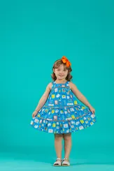 VESTIDO RECORTES FRANZIDO KIT PARA PINTAR PRECOCE MVT4950