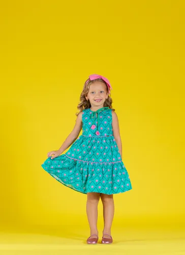 VESTIDO SAIA COM FRANZIDO AMARRAÇÃO PRECOCE MVT4948