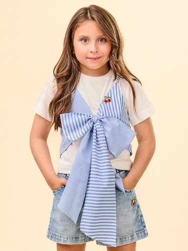 BLUSA COM REGATA DETALHE LAÇOS ANIME N4081