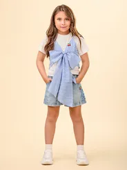 SHORT CEREJA COM LAÇO ANIME N4221