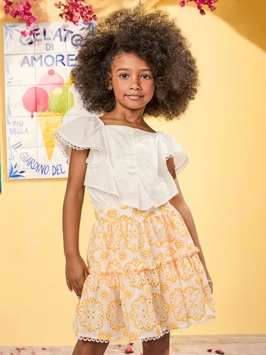 CONJUNTO BLUSA COM SAIA ANIME N4405