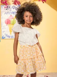 CONJUNTO BLUSA COM SAIA ANIME N4405