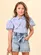 CAMISETE DUAS CORES COM LAÇO ANIME N4320
